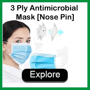 Antibacterial Face Mask With Nose